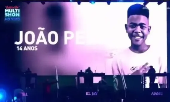 João Pedro foi homenageado no Rock in Rio no show do Racionais MC´s
