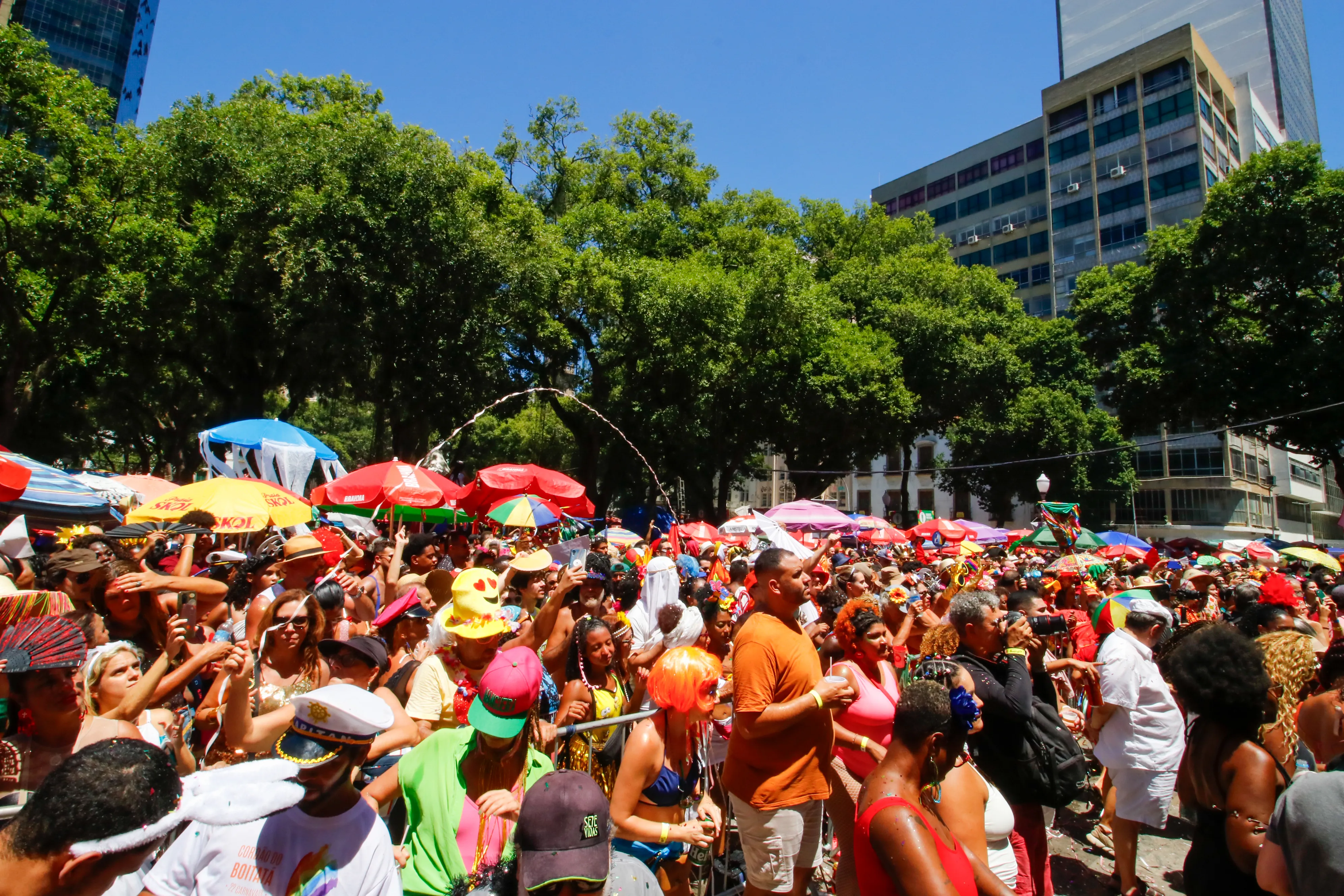 Imagem ilustrativa da imagem Cordão do Boitatá atrai multidão de foliões no Centro do Rio