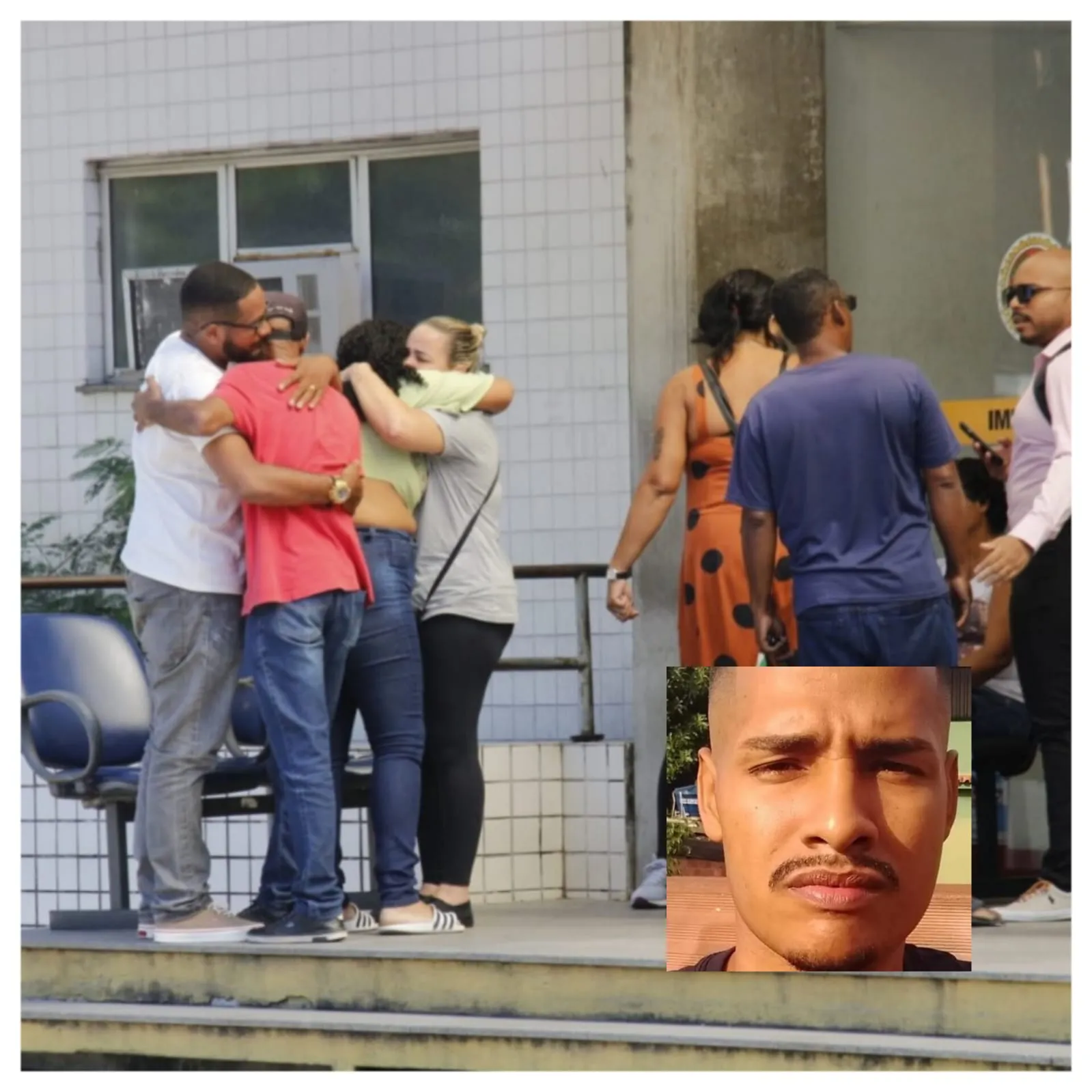 Familiares de amigos do rapaz estiveram no IML do centro do Rio nesta segunda (23)