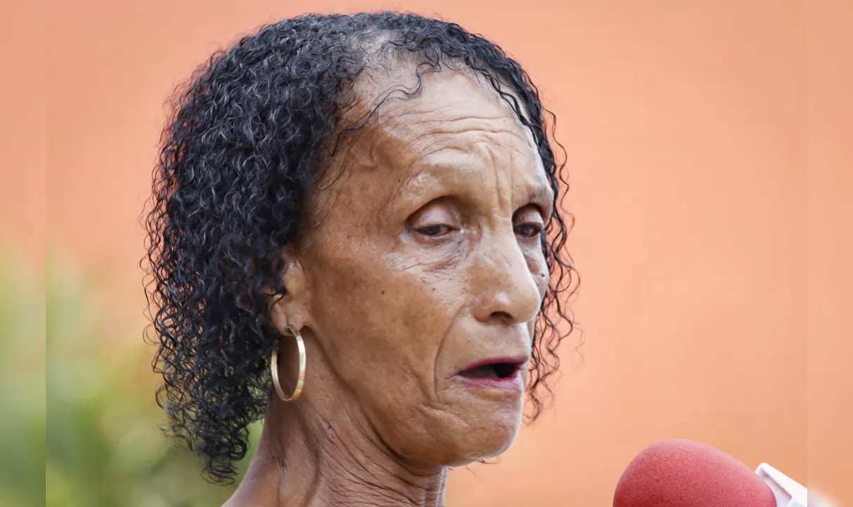 Nilza da Conceição, de 68 anos, tia-avó da vítima, clamou por Justiça