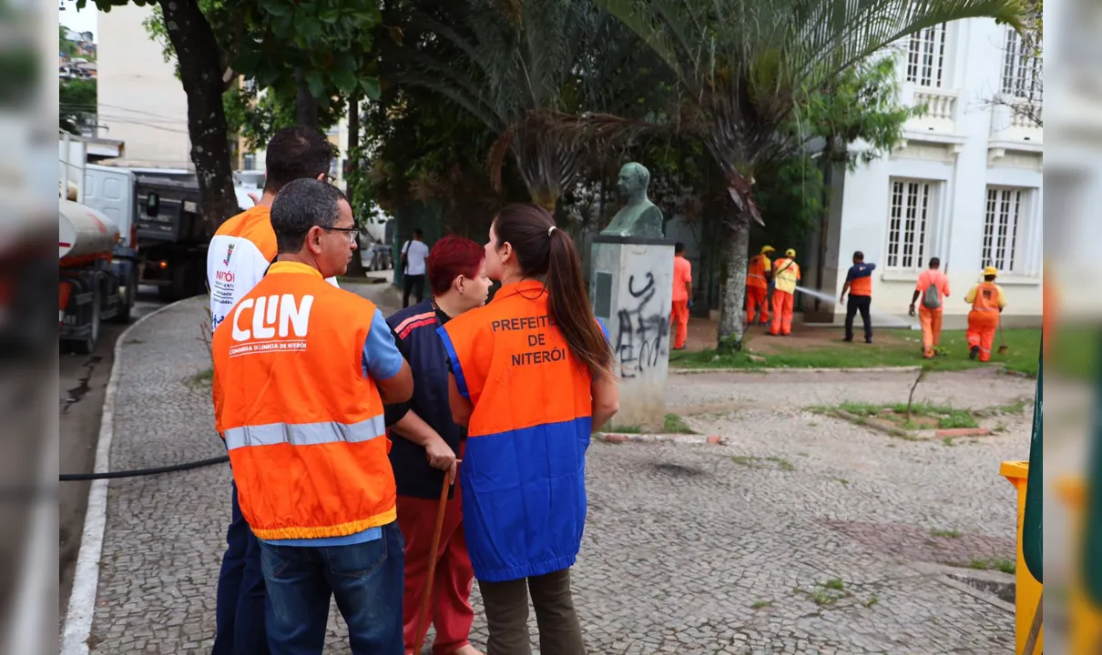 Ação desta sexta ocorreu no Centro da cidade