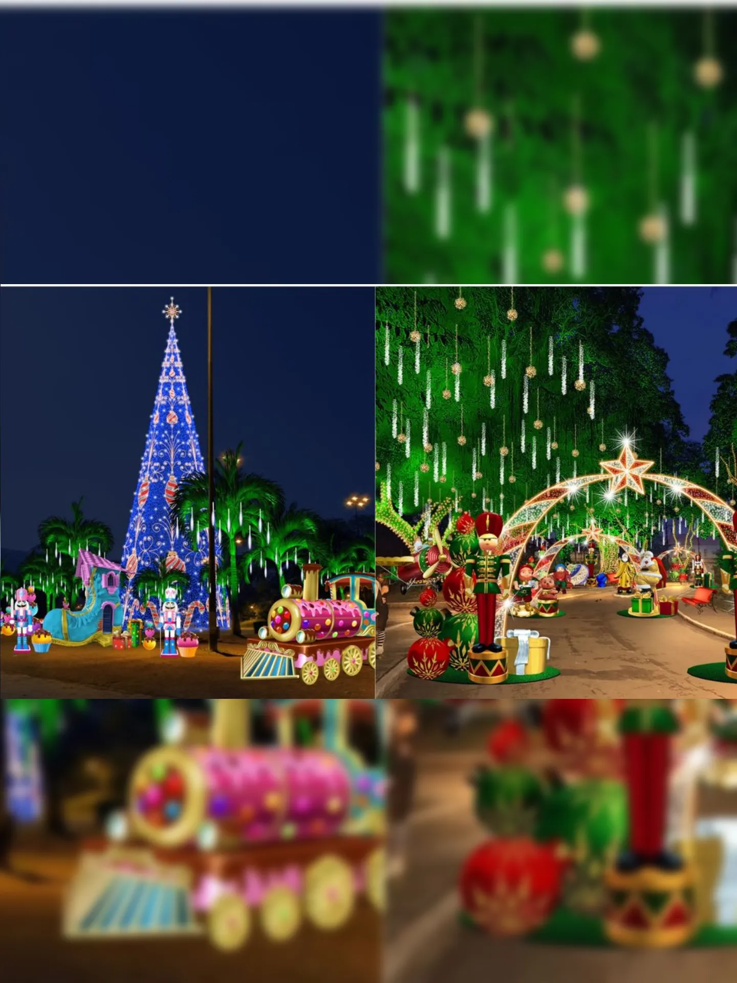 Cidade terá mais de 10 pontos com decoração festiva e iluminação especial.