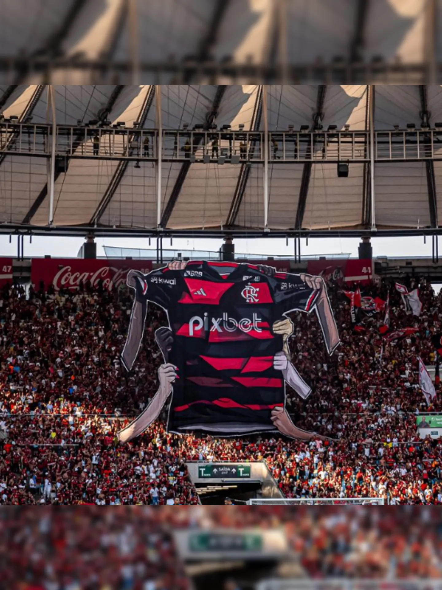 Desde o início, o Flamengo mostrou controle e determinação