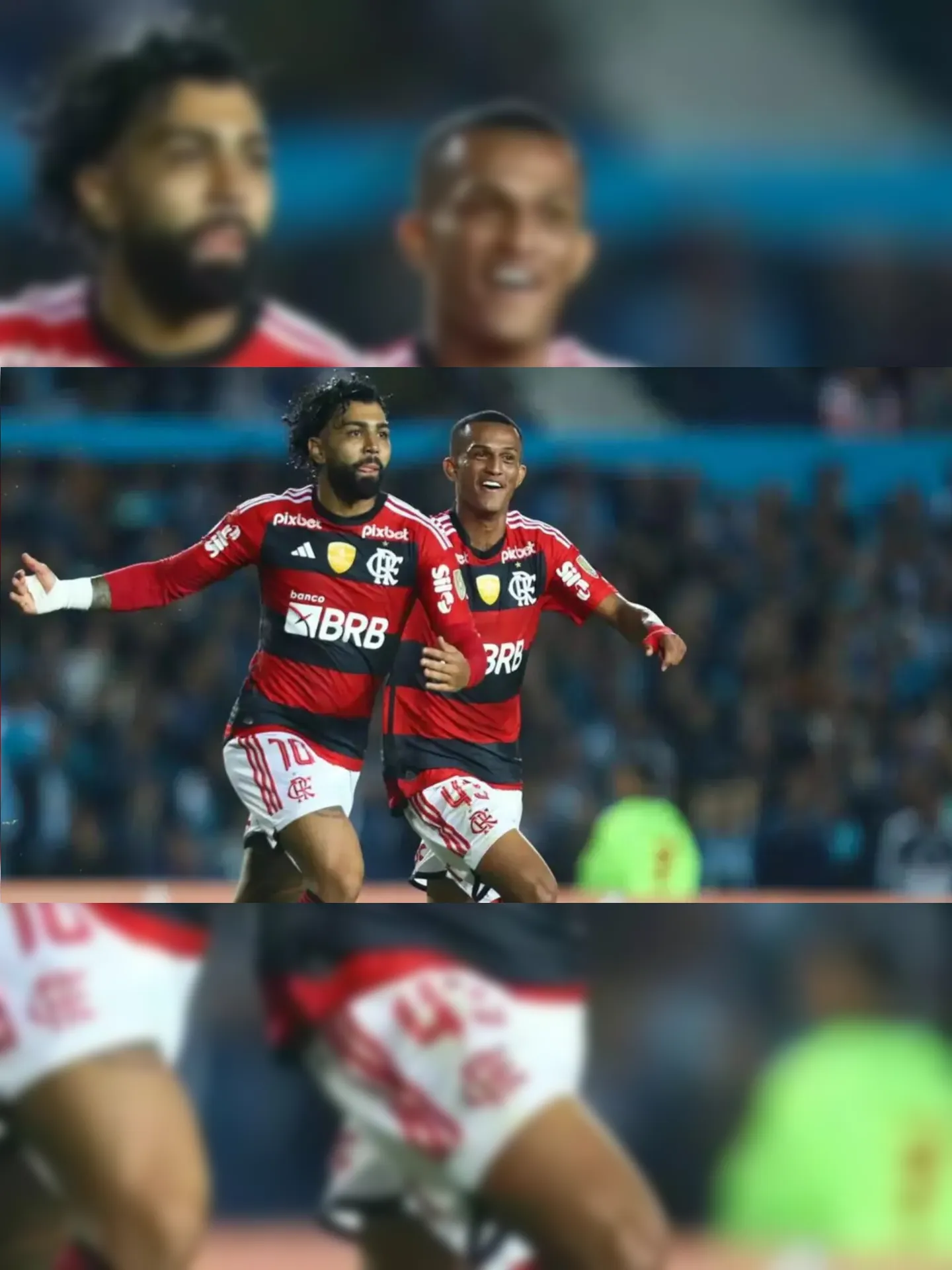 O Flamengo não informou o prazo de recuperação de Gabigol e Wesley