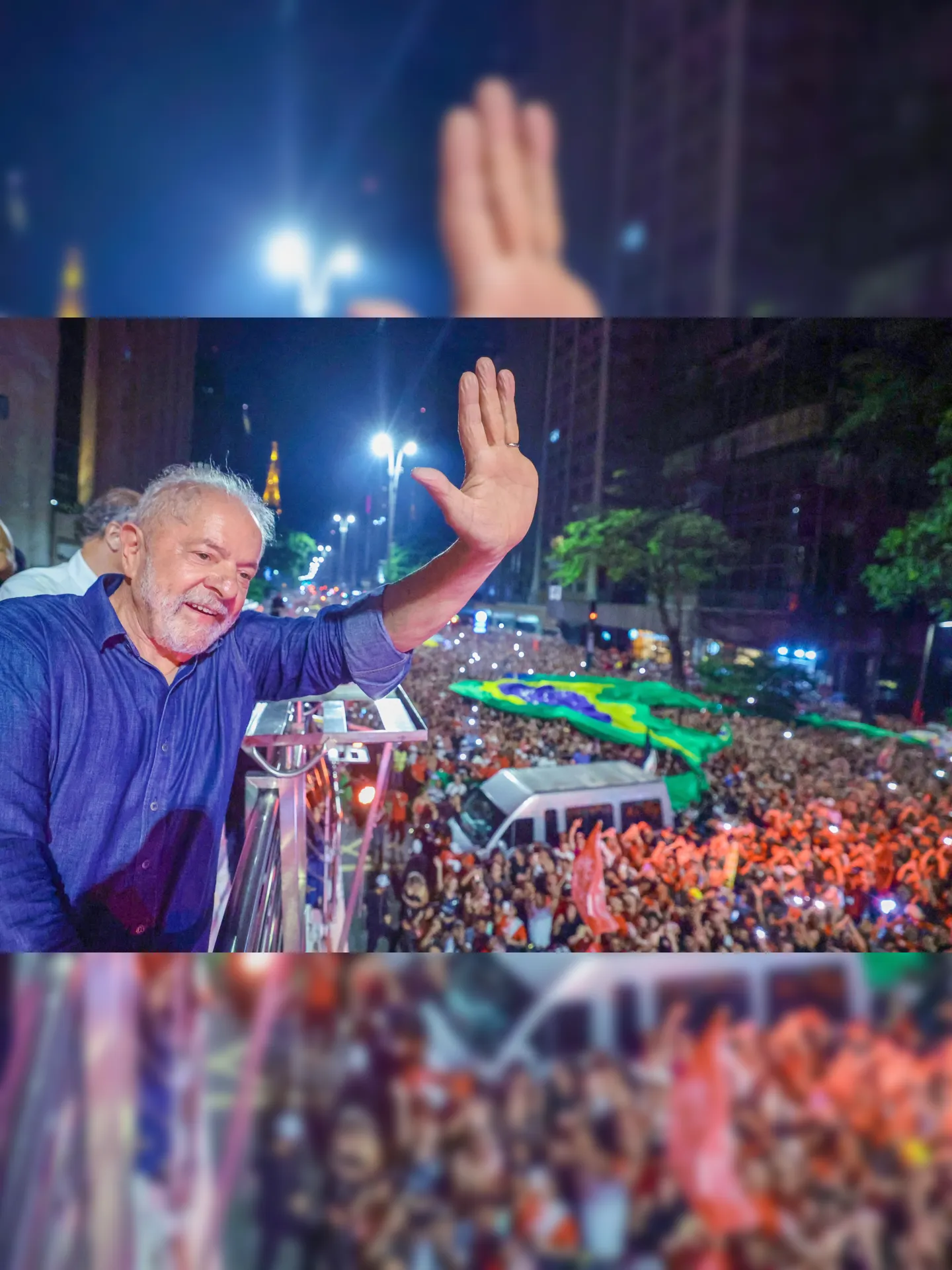 "Daqui para frente, tudo que a gente sonhar vai brotar", escreveu Lula
