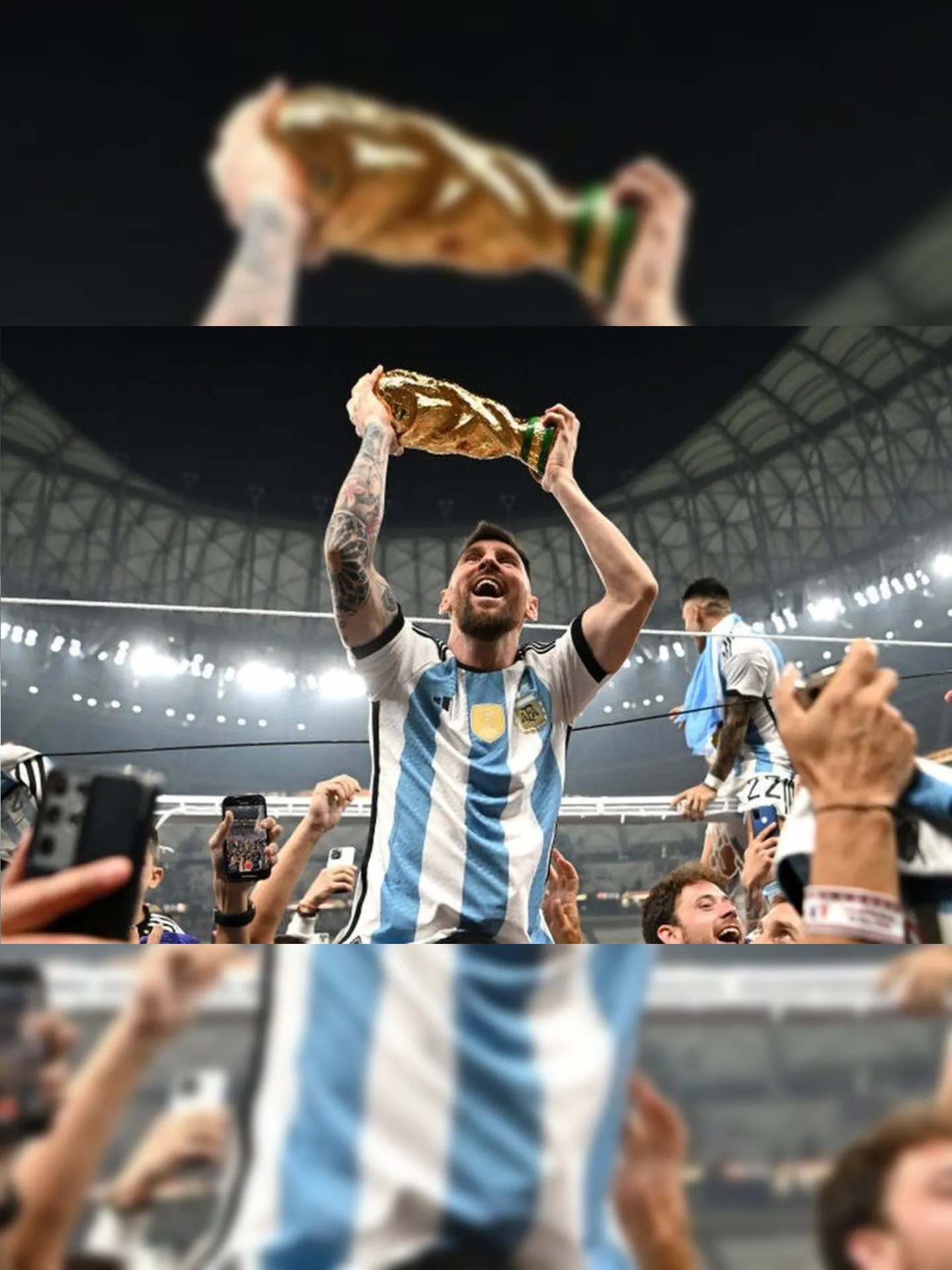 Messi conquistou a Copa do Mundo de 2022, no Catar, com a seleção da Argentina