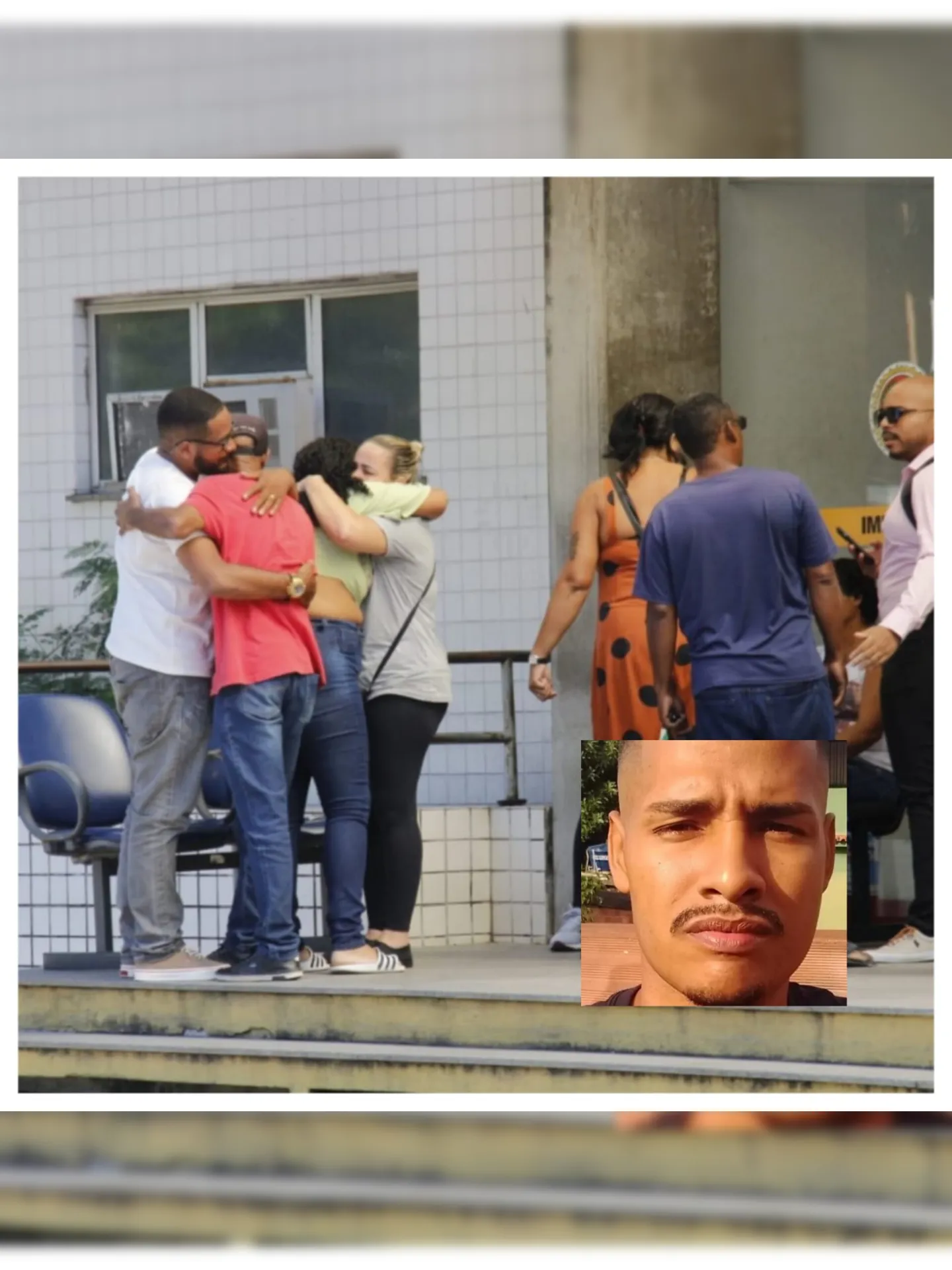 Familiares de amigos do rapaz estiveram no IML do centro do Rio nesta segunda (23)