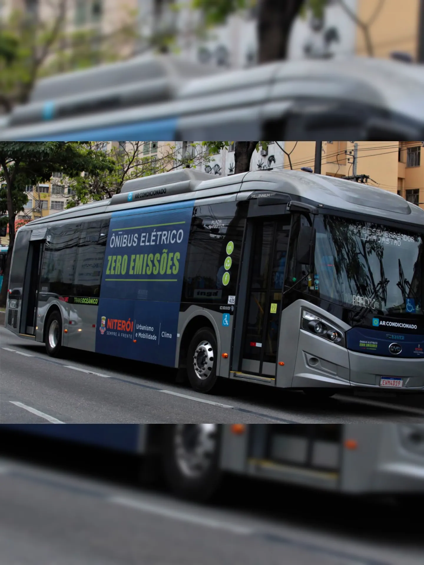 ônibus elétricos já circulam pela cidade