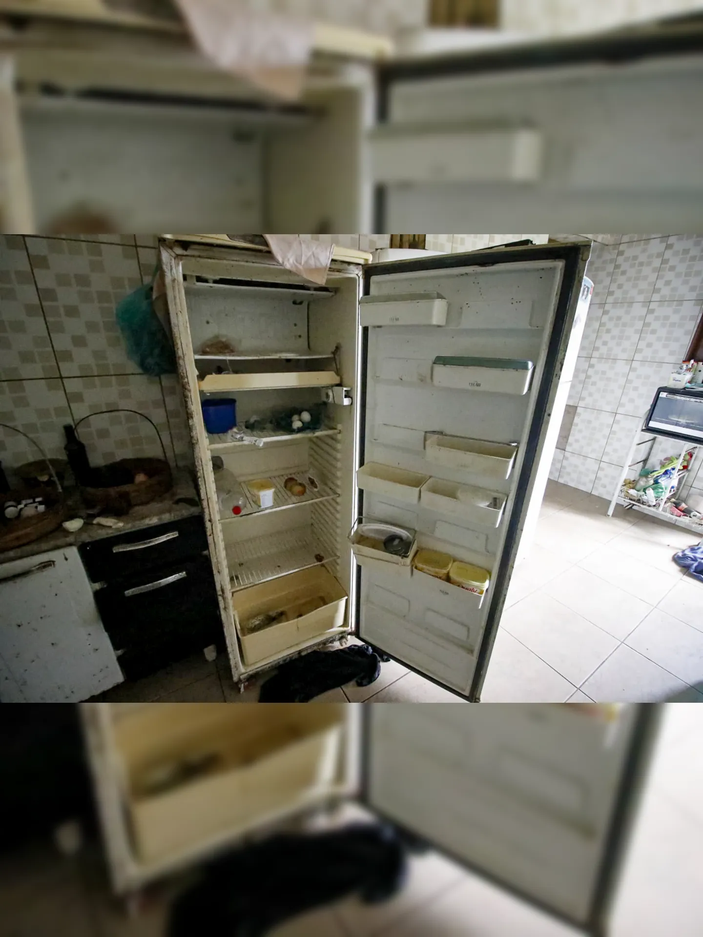 Família perdeu alimentos na geladeira, devido à falta de luz no Sapê, em Niterói