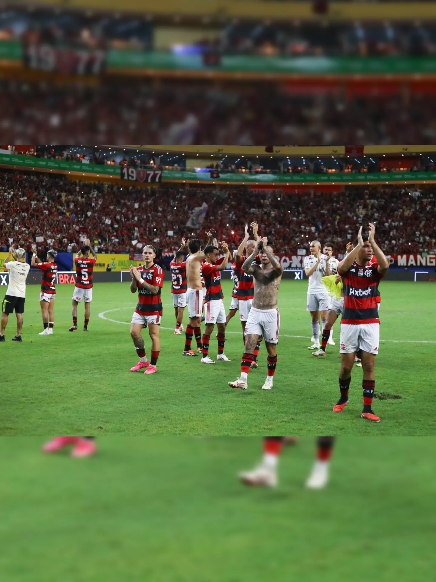 Flamengo fez sua estreia no Campenato Carioca na Arena Amazônia, em Manaus