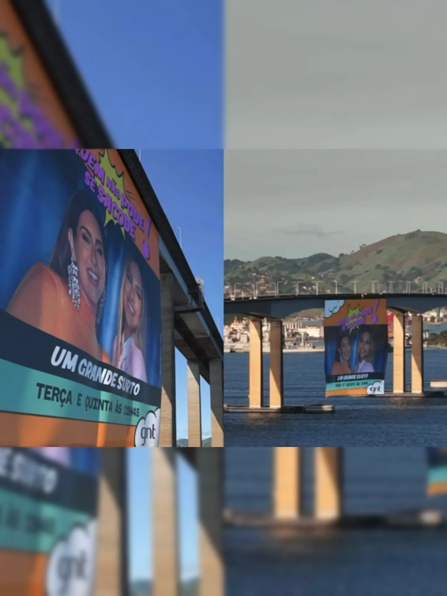 Vídeo que mostra banner na Ponte Rio-Niterói é fake