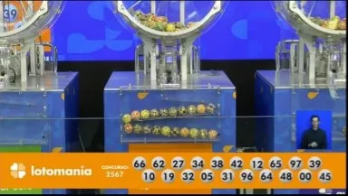 Resultado do sorteio divulgado pela Lotomania