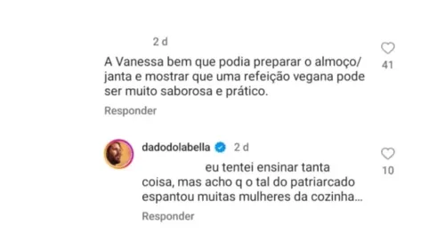 Ator respondeu uma seguidora