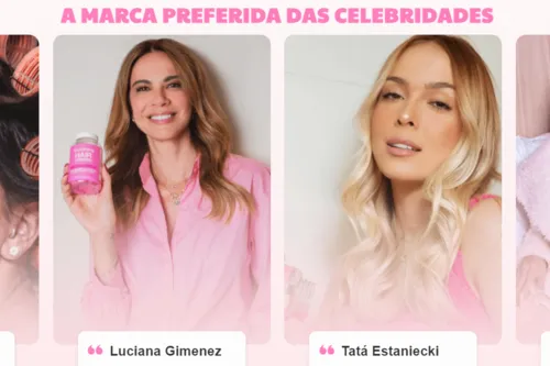 Celebridades aparecem fazendo divulgação do produto no site da marca