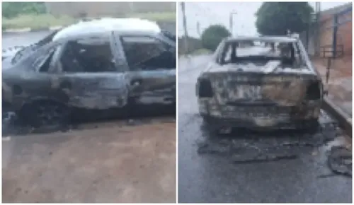 O carro do marido da mulher foi incendiado