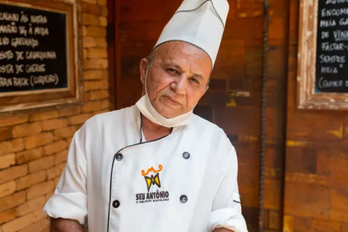 O chef Nascimento lembrou do patrão com carinho