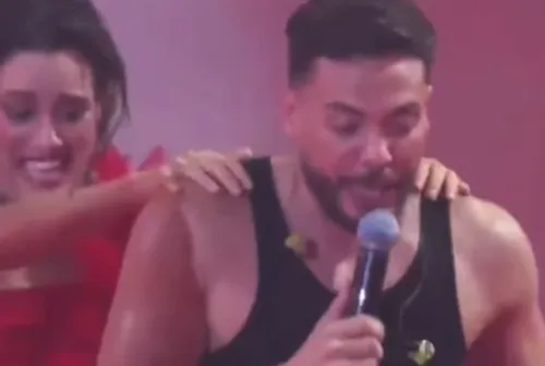 Durante a festa, Wesley Safadão desceu do palco e interagiu com os brothers