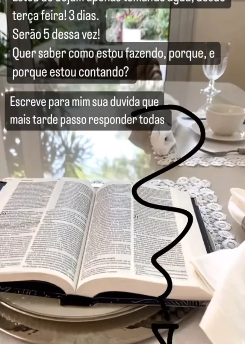 Maíra Cardi usou as redes sociais para divulgar sua nova dieta