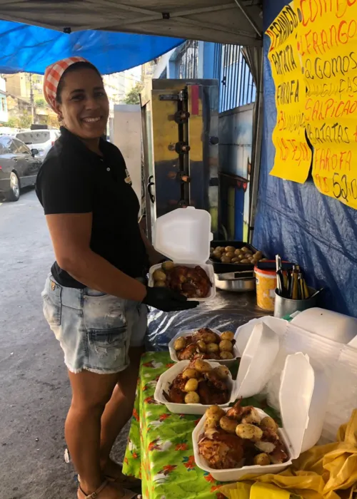 A cozinheira e microempresária Biank Meceni Peixoto