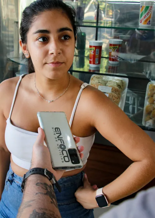 A comerciante Laiza Almeida já sofreu com os alagamentos no Barreto