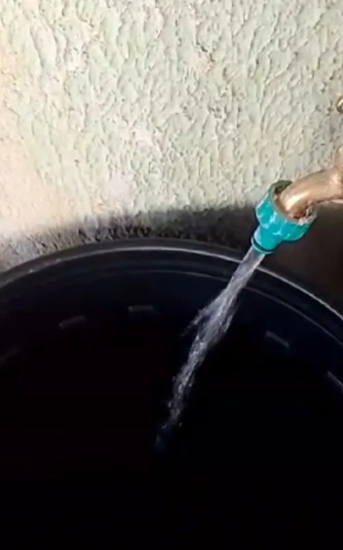 São Gonçalo, no Moro no Coelho, água voltou