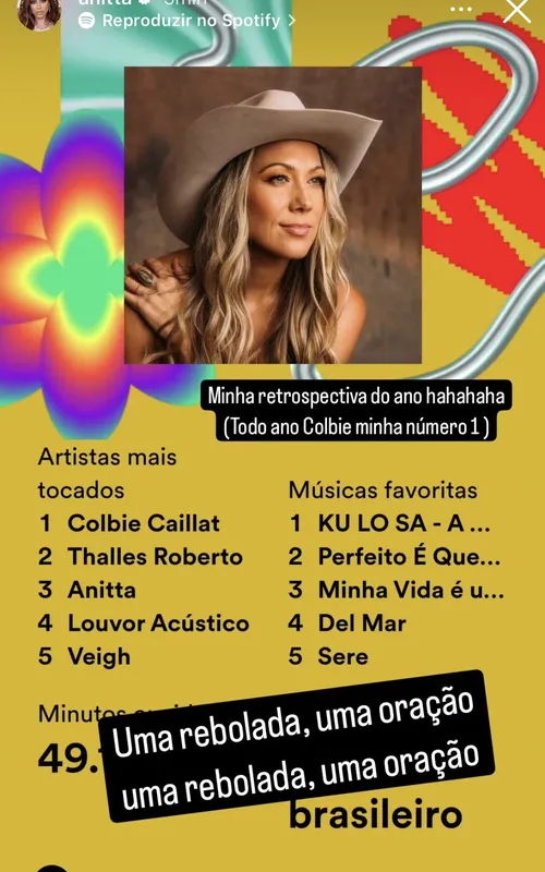 Imagem ilustrativa da imagem Artistas gospel dominam retrospectiva de Anitta