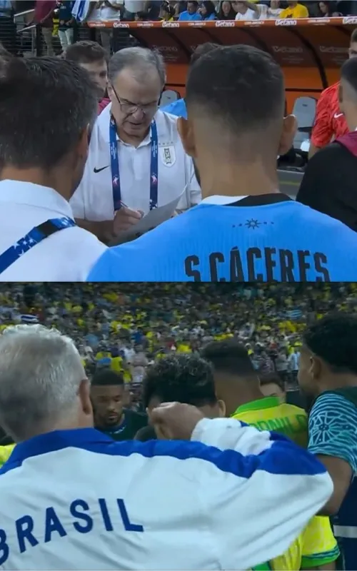 A ação do técnico do Uruguai foi totalmente diferente