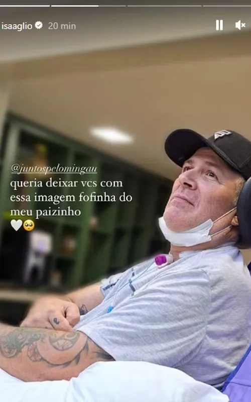 Primeiro registro de Mingau após quase um mês de alta