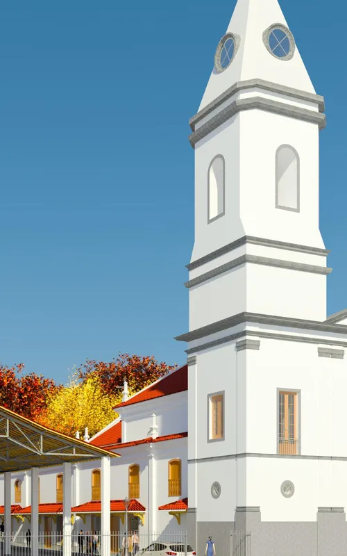 Toda a Igreja voltará a ser branca, com pintura em cal