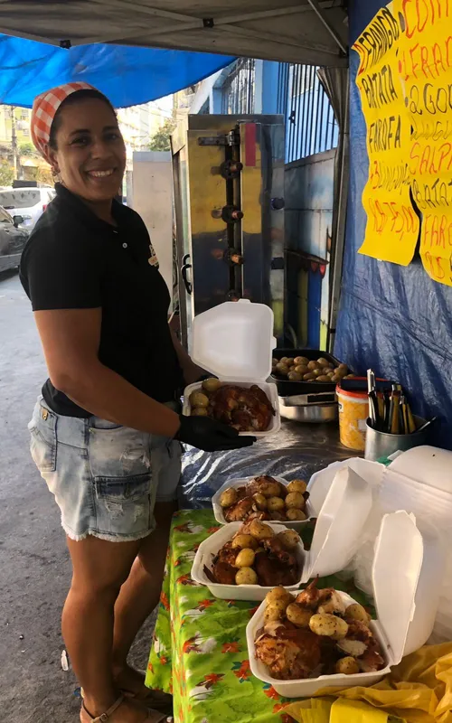 A cozinheira e microempresária Biank Meceni Peixoto