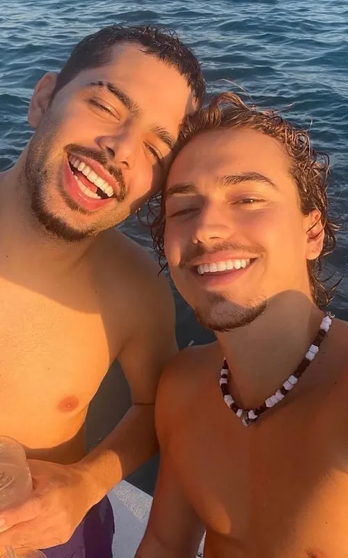 Pedro Sampaio e Meinke estão juntos há aproximadamente um ano