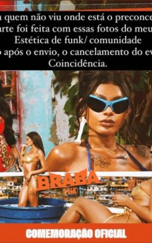 Convite do aniversário feito pela cantora