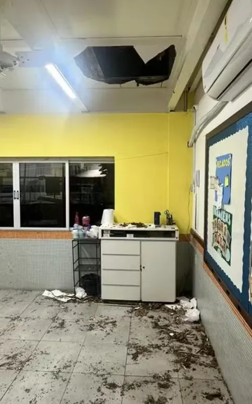 Como medida de precaução, as aulas foram suspensas na escola