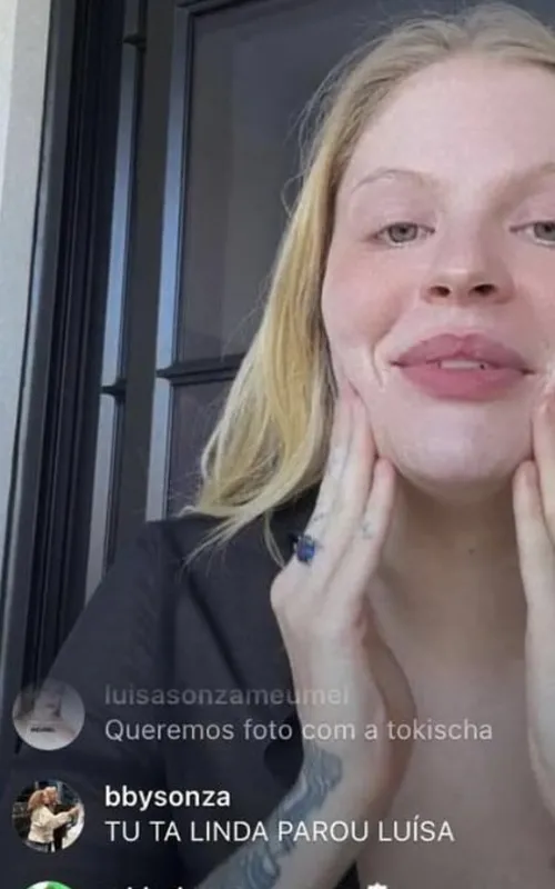Ele comentou numa transmissão ao vivo feita por ela
