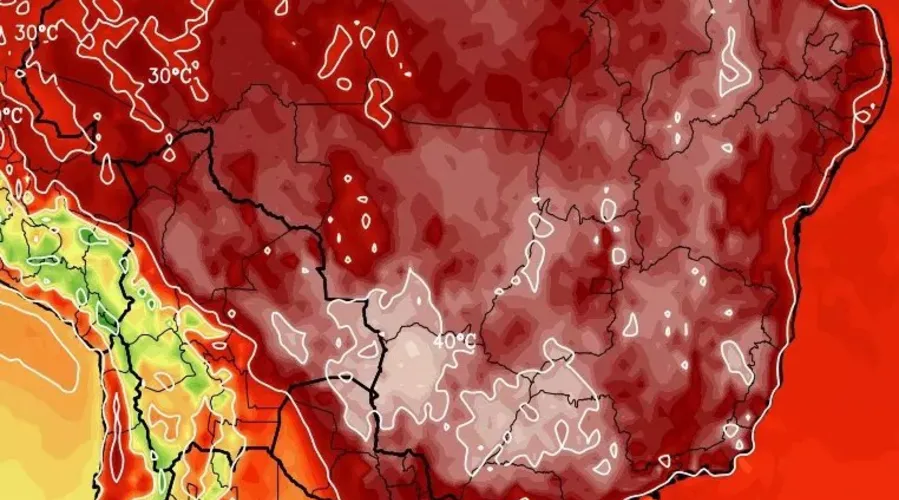 Máxima poderá chegar 46º graus em cidades brasileiras