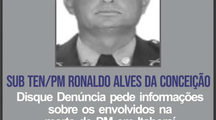 O PM Ronaldo da Conceição, de 50 anos, era lotado no 35º BPM