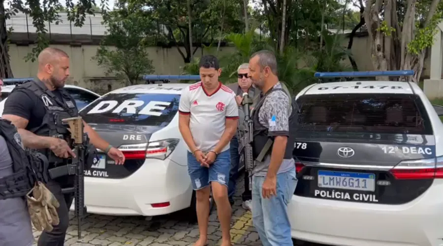O criminoso foi preso nesta terça, em comunidade da Zona Portuária do Rio