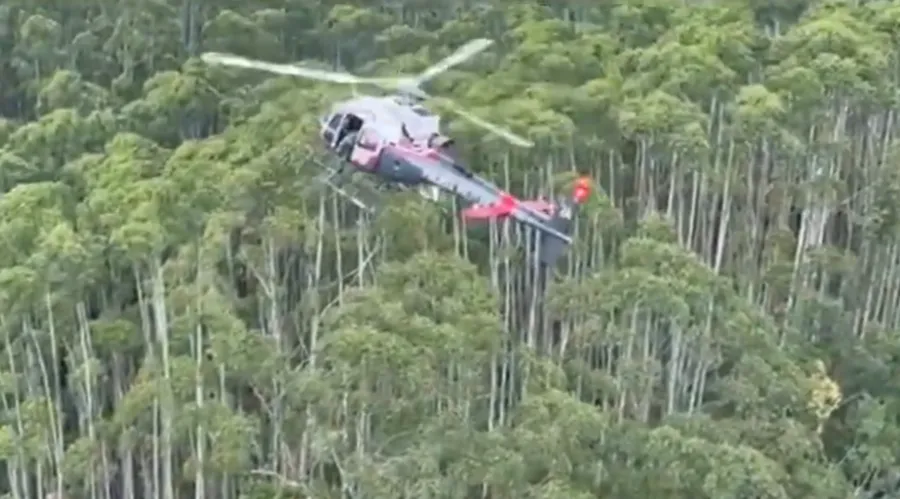 Helicóptero foi encontrado na manhã desta sexta-feira (12)