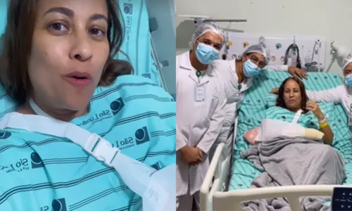 Renata Alves sofre acidente doméstico e passa por cirurgia