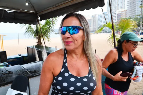 Patrícia de Paula pratica vôlei de praia há 10 anos em Icaraí