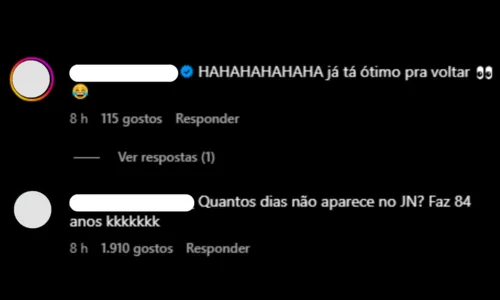 Além das mensagens de boa recuperação, seguidores brincaram