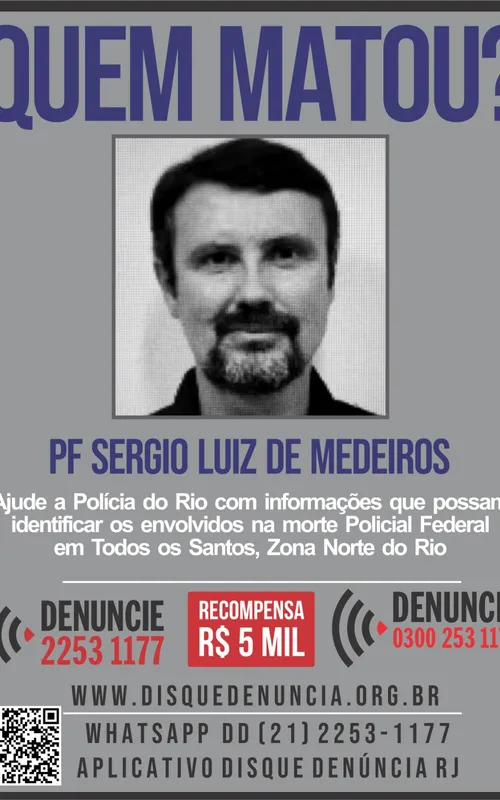 Imagem ilustrativa da imagem Disque Denúncia pede informações sobre morte de Policial Federal