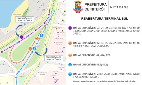 Imagem ilustrativa da imagem Após um mês de obras, terminal é reaberto em Niterói