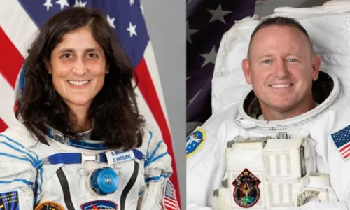 Os astronautas Butch Wilmore e Suni Williams