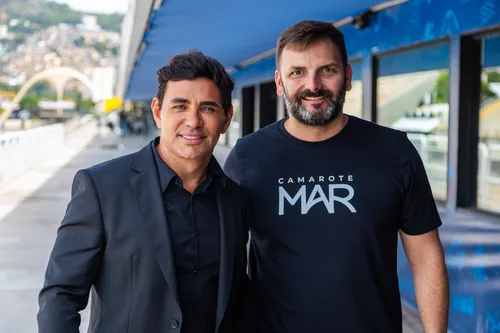 O empresário Marcelo Viana e Zé Carvalho, CEO do Camarote Mar