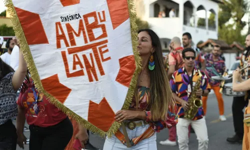 Sinfônica Ambulante fez cortejo no festival