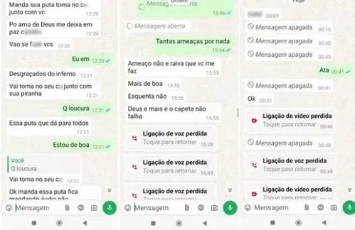 Conversa entre o homem é a mulher