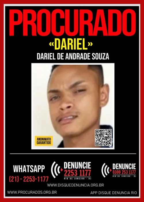 Dariel de Andrade Souza, de 28 anos, é acusado de matar Patrick Rezende de Oliveira