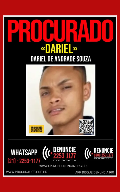 Dariel de Andrade Souza, de 28 anos, é acusado de matar Patrick Rezende de Oliveira