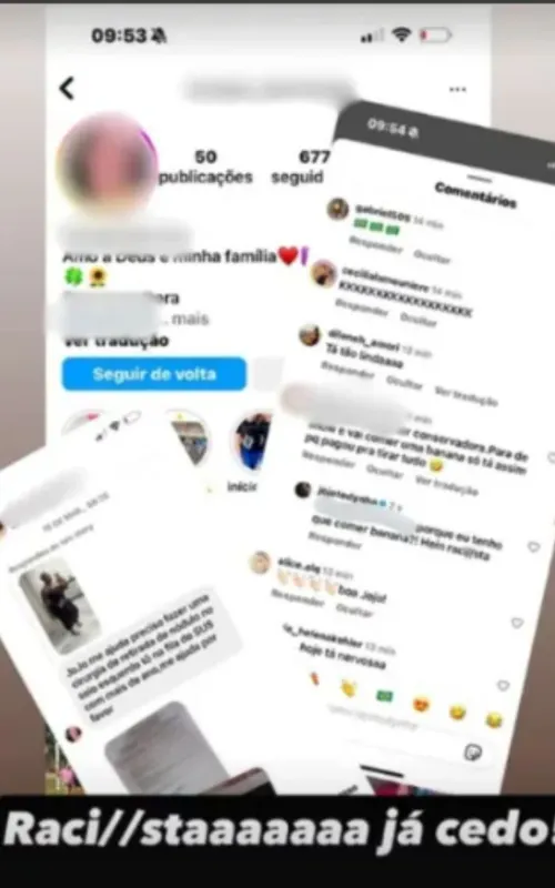 Prints dos ataques foram divulgados